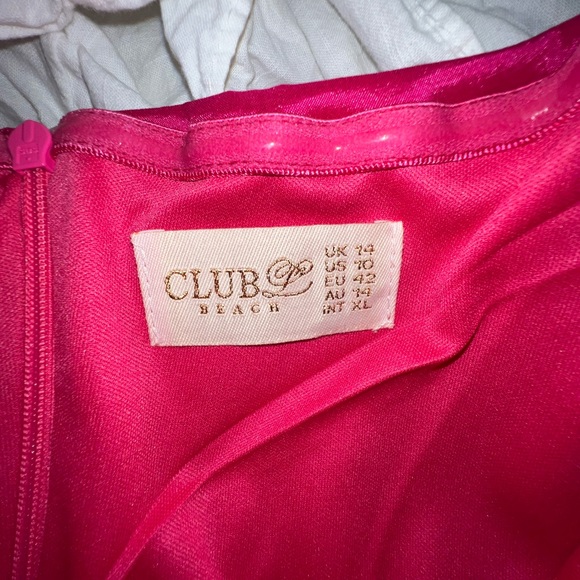 ASOS Club L Beach Collection Pink Ruffle Cocktail - Picture 5 of 5